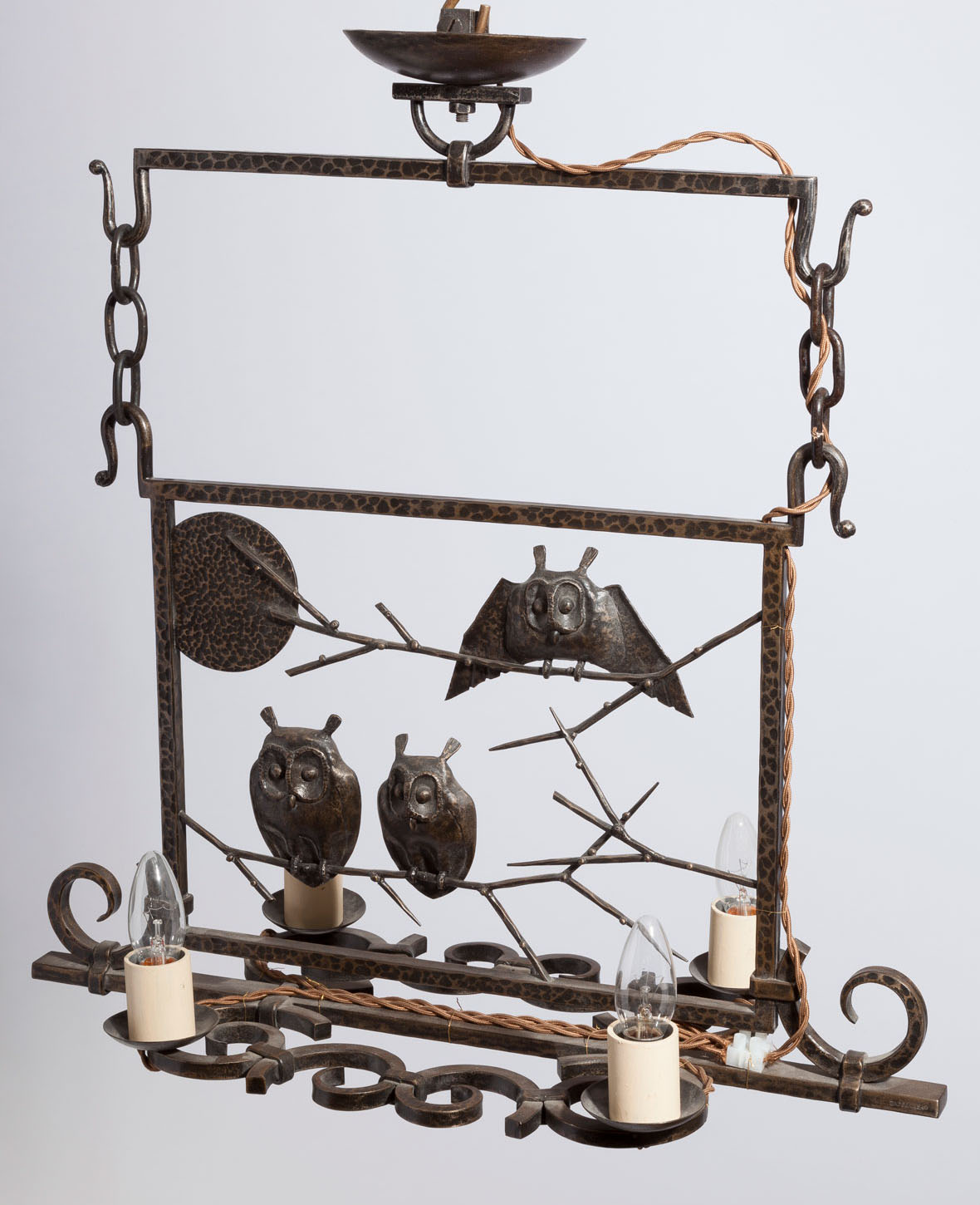 Zadounaisky 'Hiboux au Clair de Lune' Light Fixture